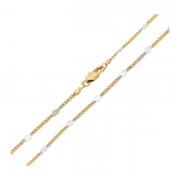 ŁAŃCUSZEK ZŁOCONY 45 CM 2,4 MM PANCERKA PRZEPRASKI XUPING 90301
