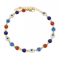 BRANSOLETKA POZŁACANA 17+3 CM 5 MM EYE XUPING 90365