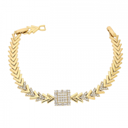 BRANSOLETKA POZŁACANA 19-17 CM 11 MM ELEGANCE XUPING 90371