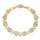 BRANSOLETKA POZŁACANA 19-17 CM 8 MM ELEGANCE XUPING 90374