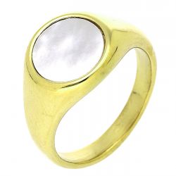 PIERŚCIONEK POZŁACANY 11 MM S. STEEL TTM XUPING 90623