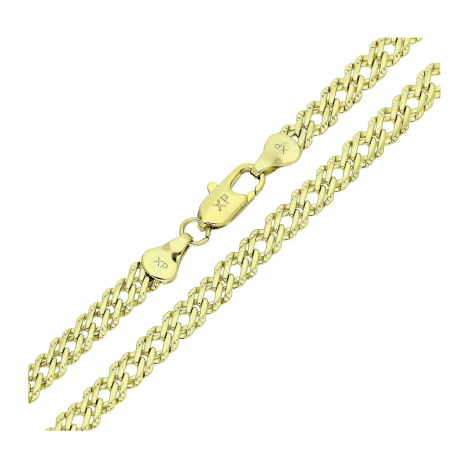 14K ŁAŃCUSZEK POZŁACANY 50 CM 5,5 MM ROMBO DIAMENTOWANE XUPING 90629