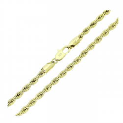 14K ŁAŃCUSZEK POZŁACANY 50 CM 3,5 MM KORDEL XUPING 90632
