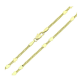 14K ŁAŃCUSZEK POZŁACANY 60 CM 3,5 MM PANCERKA PRZEKLEPKI XUPING 90633