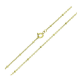 14K ŁAŃCUSZEK POZŁACANY 45 CM 2,1 MM ROLO TULEJKI XUPING 90635