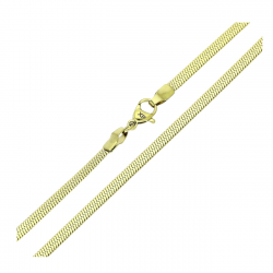 14K ŁAŃCUSZEK POZŁACANY 50 CM 3,1 MM ŻMIJKA PŁASKA XUPING 90637