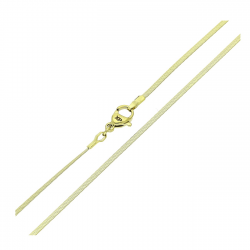 14K ŁAŃCUSZEK POZŁACANY 50 CM 1,6 MM ŻMIJKA PŁASKA XUPING 90638