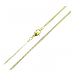 14K ŁAŃCUSZEK POZŁACANY 45 CM 1,7 MM ŻMIJKA PŁASKA XUPING 90639