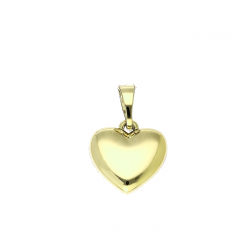 14K ZAWIESZKA POZŁACANA 18/12 MM ZŁOTE SERCE XUPING 90645