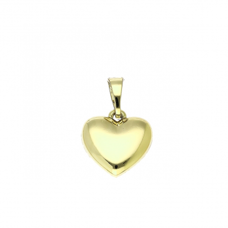 14K ZAWIESZKA POZŁACANA 18/12 MM ZŁOTE SERCE XUPING 90645