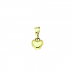 14K ZAWIESZKA POZŁACANA 13/7 MM ZŁOTE SERDUSZKO XUPING 90646