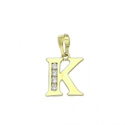 14K ZAWIESZKA POZŁACANA 20 MM LITERKA TRADYCYJNA XUPING 90647