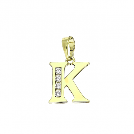 14K ZAWIESZKA POZŁACANA 20 MM LITERKA TRADYCYJNA XUPING 90647