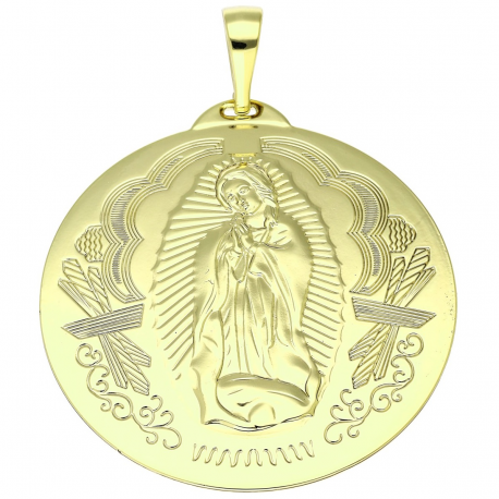 14K ZAWIESZKA POZŁACANA 65/50 MM MEDALIK XUPING 90650