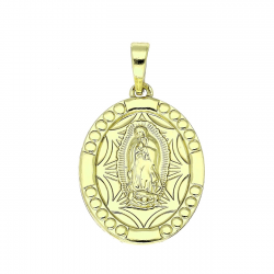14K ZAWIESZKA POZŁACANA 32/18 MM MEDALIK XUPING 90653