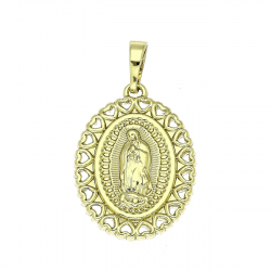14K ZAWIESZKA POZŁACANA 32/18 MM MEDALIK XUPING 90654