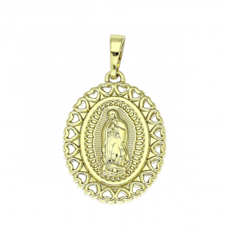 14K ZAWIESZKA POZŁACANA 32/18 MM MEDALIK XUPING 90654