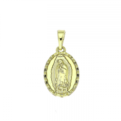 14K ZAWIESZKA POZŁACANA 24/12 MM MEDALIK XUPING 90657