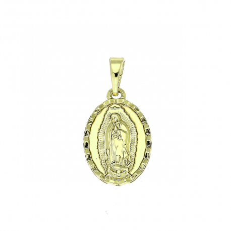 14K ZAWIESZKA POZŁACANA 24/12 MM MEDALIK XUPING 90657