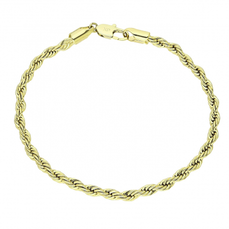 14K BRANSOLETKA POZŁACANA 19 CM 3,5 MM KORDEL XUPING 90663