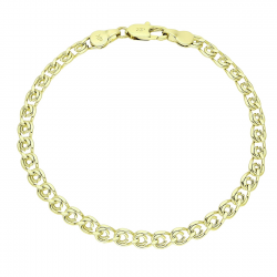 14K BRANSOLETKA POZŁACANA 19 CM 4,7 MM NONNA XUPING 90664