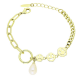 14K BRANSOLETKA POZŁACANA 16+3 CM CHA CHA CHA XUPING 90671