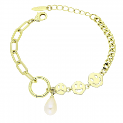 14K BRANSOLETKA POZŁACANA 16+3 CM CHA CHA CHA XUPING 90671