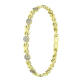 14K BRANSOLETKA POZŁACANA 18,5-16,5 CM 6 MM ELEGANCE XUPING 90683