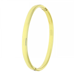 14K BRANSOLETKA POZŁACANA 60/5 MM OWALNY BANGLE XUPING 90693