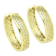 14k KOLCZYKI POZŁACANE 27/6 MM ZŁOTE AŻUROWE KOŁA XUPING 90696
