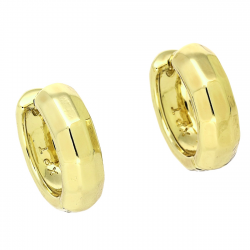 14k KOLCZYKI POZŁACANE 17/6 MM ZŁOTE KÓŁKA XUPING 90702