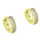 14k KOLCZYKI POZŁACANE 13/4 MM BRYLANTOWE KÓŁKA XUPING 90709