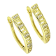 14k KOLCZYKI POZŁACANE 30/6 MM GRECKIE Z BRYLANTAMI XUPING 90723