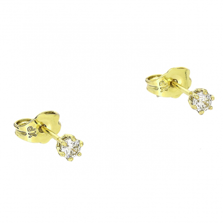 14k KOLCZYKI POZŁACANE 3 MM BRYLANCIK XUPING 90760