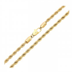 ŁAŃCUSZEK POZŁACANY 70 CM 3,4 MM KORDEL XUPING 90793