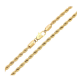 ŁAŃCUSZEK POZŁACANY 60 CM 3,4 MM KORDEL XUPING 90794