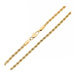 ŁAŃCUSZEK POZŁACANY 50 CM 2,8 MM KORDEL XUPING 90795