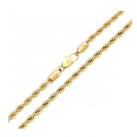 ŁAŃCUSZEK POZŁACANY 45 CM 3,4 MM KORDEL XUPING 90796