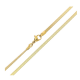 ŁAŃCUSZEK POZŁACANY 60 CM 2,5 MM ŻMIJKA PŁASKA XUPING 90808