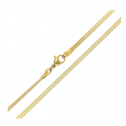 ŁAŃCUSZEK POZŁACANY 60 CM 2,5 MM ŻMIJKA PŁASKA XUPING 90808