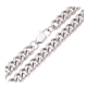 ŁAŃCUSZEK PLATYNOWANY 60 CM 9 MM PANCERKA XUPING 90814