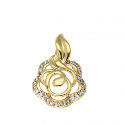 ZAWIESZKA POZŁACANA 26/18 MM AŻUROWA ELEGANCJA XUPING 90842