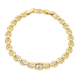 BRANSOLETKA POZŁACANA 19-17 CM 8 MM ELEGANCE XUPING 90873