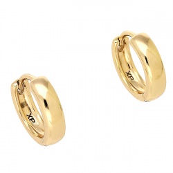 KOLCZYKI POZŁACANE 13/4 MM ZŁOTE KÓŁKA XUPING 90963