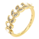 PIERŚCIONEK POZŁACANY 6 MM PERŁOWA ELEGANCJA XUPING 91009