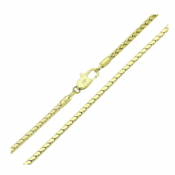 14K ŁAŃCUSZEK POZŁACANY 45 CM 2 MM KŁOS PRASOWANY XUPING 91099