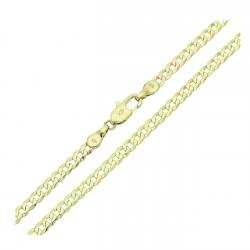 14K ŁAŃCUSZEK POZŁACANY 60 CM 3,6 MM PANCERKA XUPING 91100