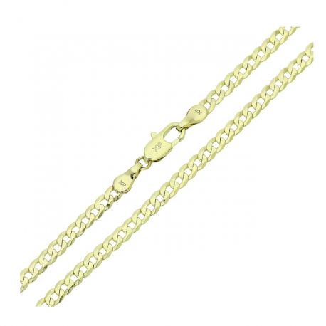 14K ŁAŃCUSZEK POZŁACANY 60 CM 3,6 MM PANCERKA XUPING 91100