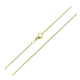 14K ŁAŃCUSZEK POZŁACANY 45 CM 0,8 MM KŁOS XUPING 91102