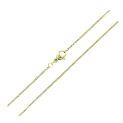 14K ŁAŃCUSZEK POZŁACANY 45 CM 0,8 MM KŁOS XUPING 91102